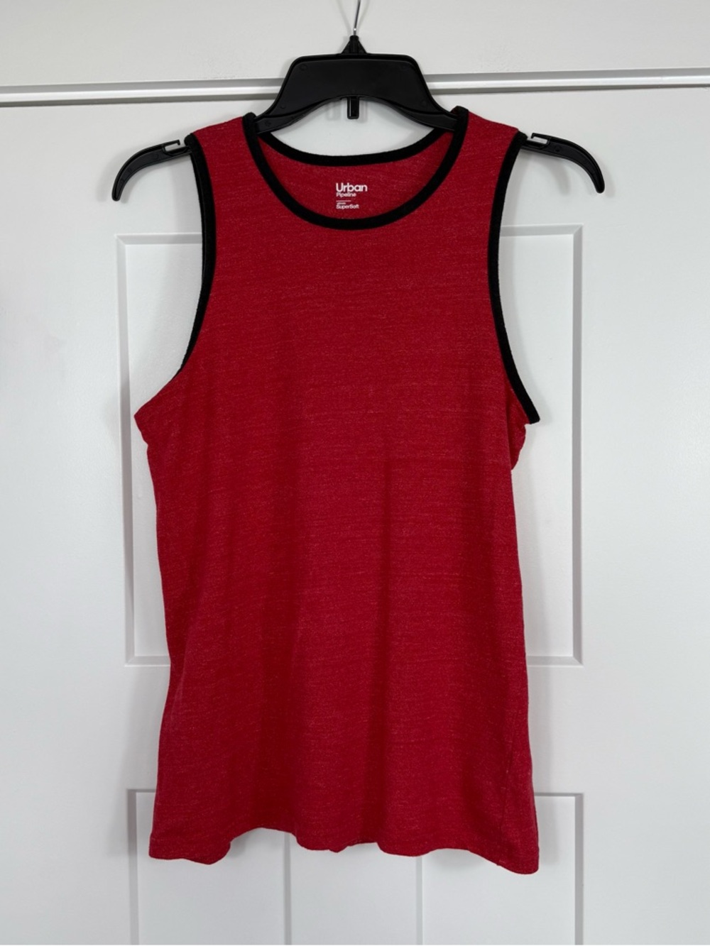 Urban Pipeline Ultimate Super Soft Cotton Red Black Tank Top Size Youth XL